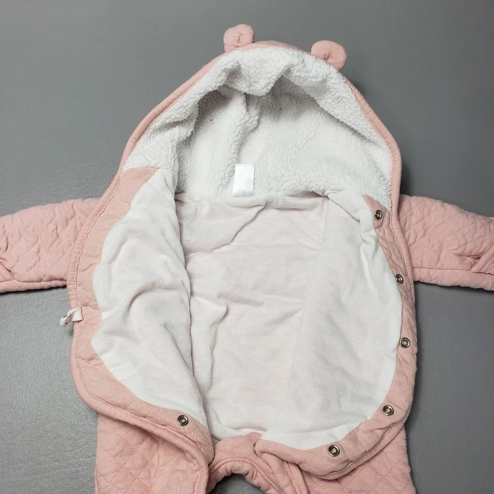 carters baby girls pink winter suit size 3 months